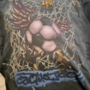 Cactus Jack by Travis Scott Gray Soccer Graphic Tee